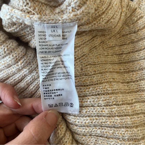 Free People Mont Blanc Cream Mini Dress Large - Picture 10 of 12